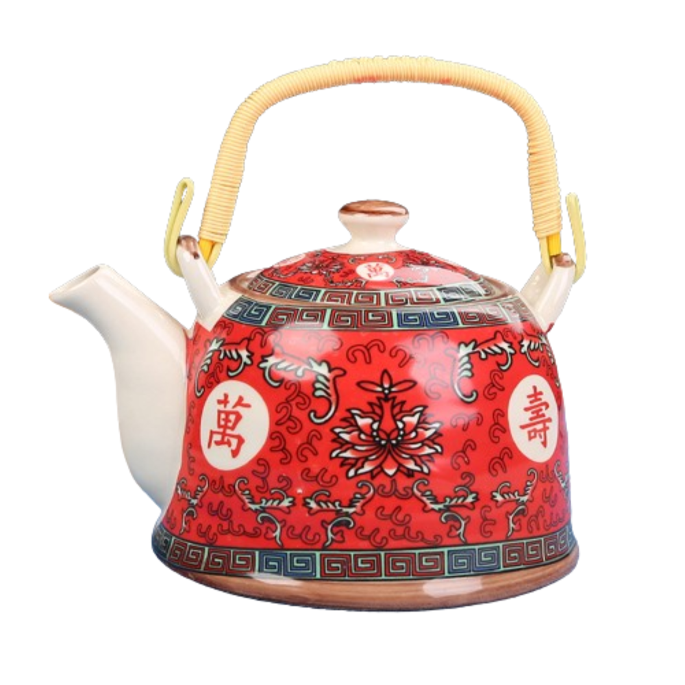 Keramische Asiatische Teekannen