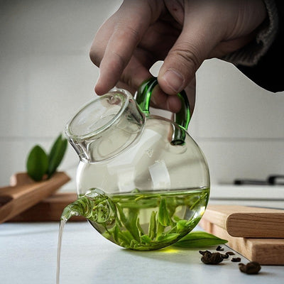 Kleine Glas Teekanne 1 Person