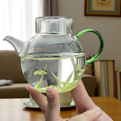 Kleine Glas Teekanne 1 Person