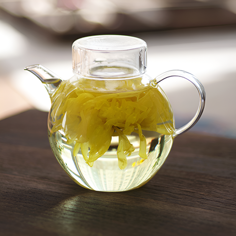 Kleine Glas Teekanne 1 Person