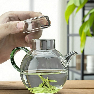 Kleine Glas Teekanne 1 Person