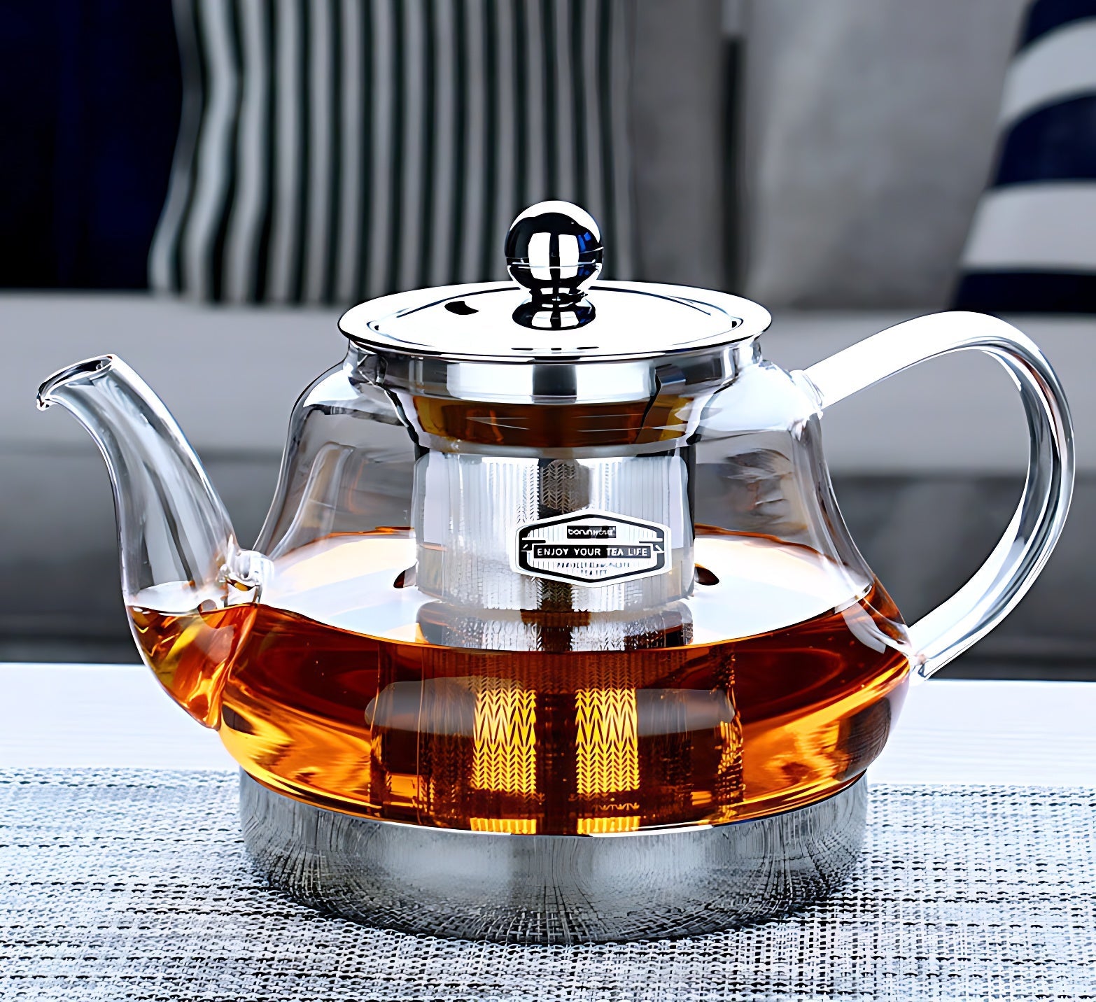 Kleine Teekanne Glas Mit Filter