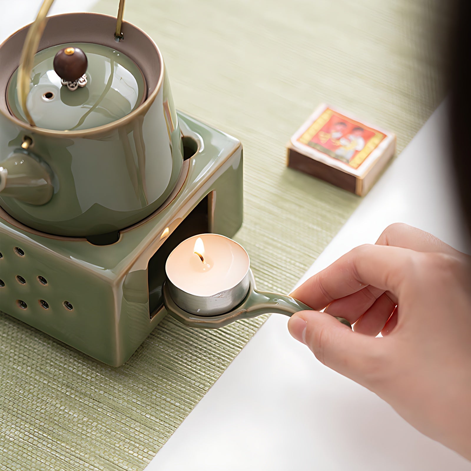 Kleine Teekanne Mit Stövchen