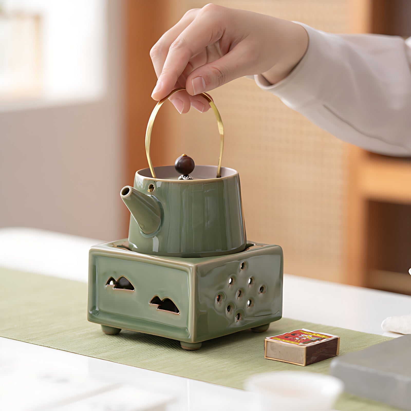 Kleine Teekanne Mit Stövchen