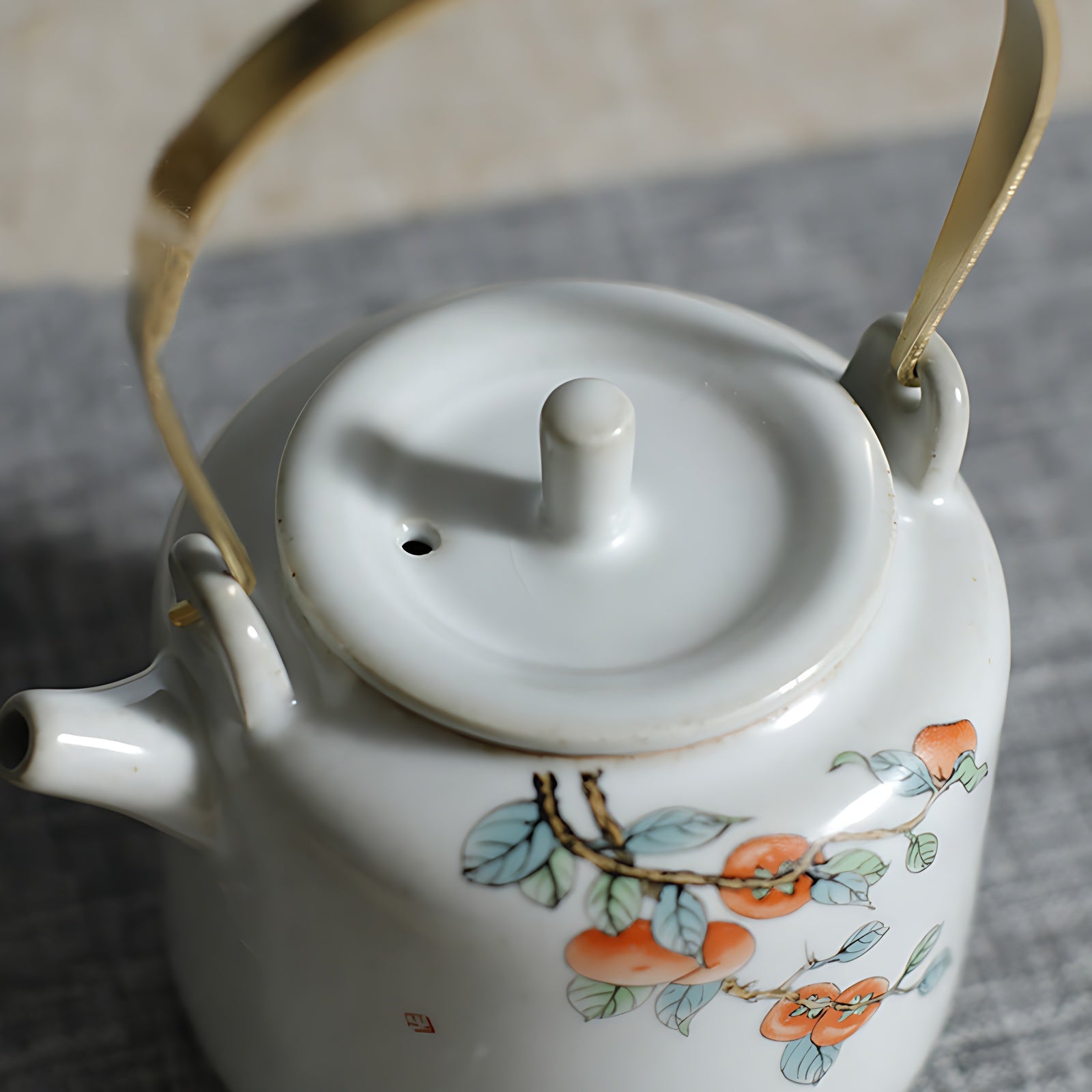 Kleine Teekanne Porzellan Alt