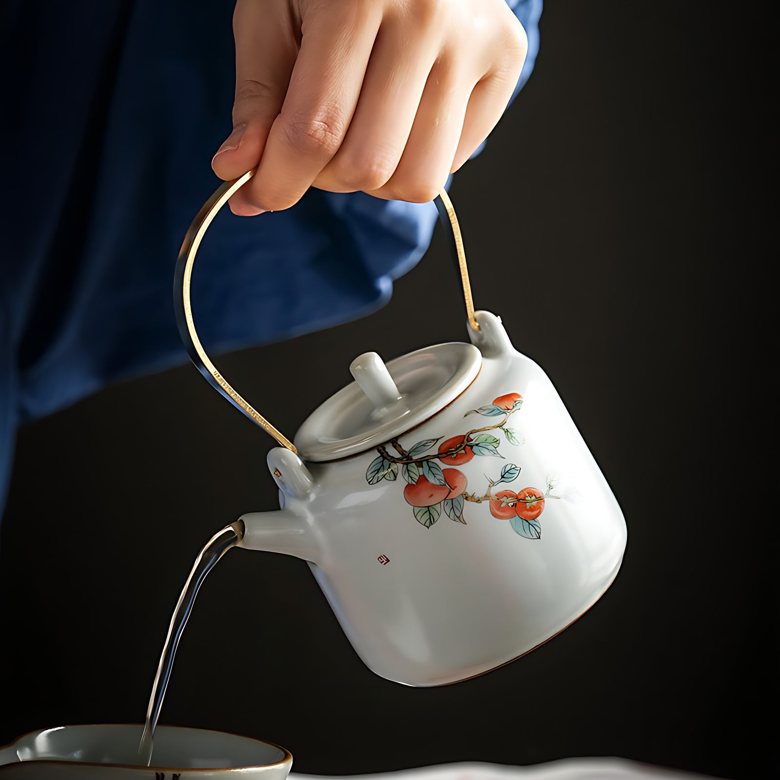 Kleine Teekanne Porzellan Alt