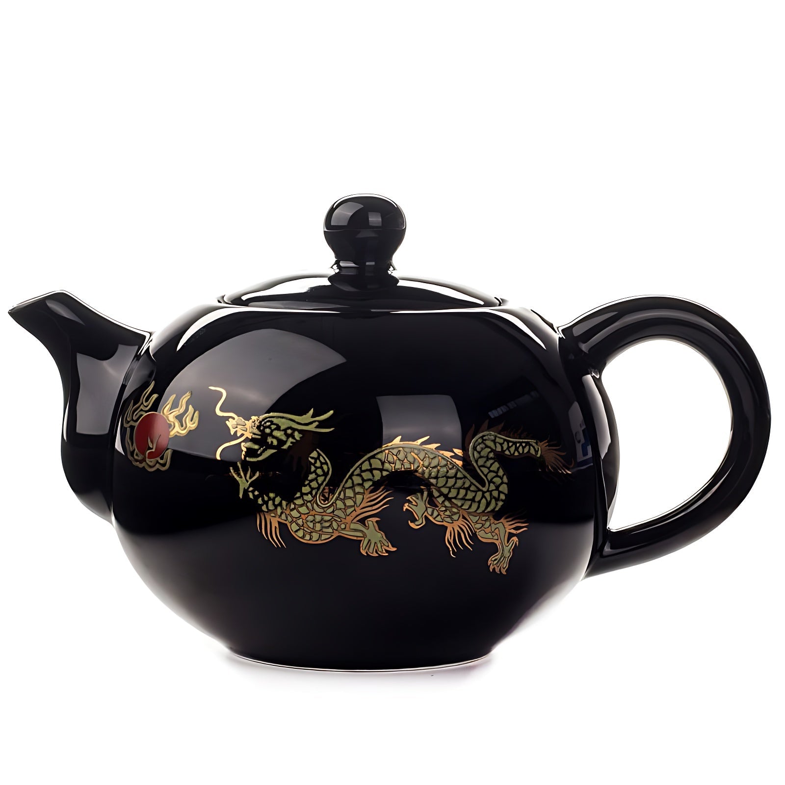 Kleine Teekanne Schwarz Keramik