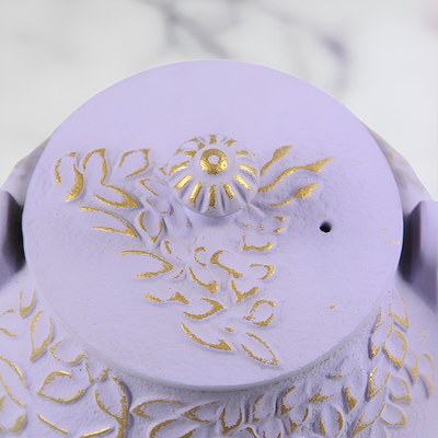 Lila Gusseisen Teekanne