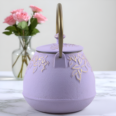 Lila Gusseisen Teekanne