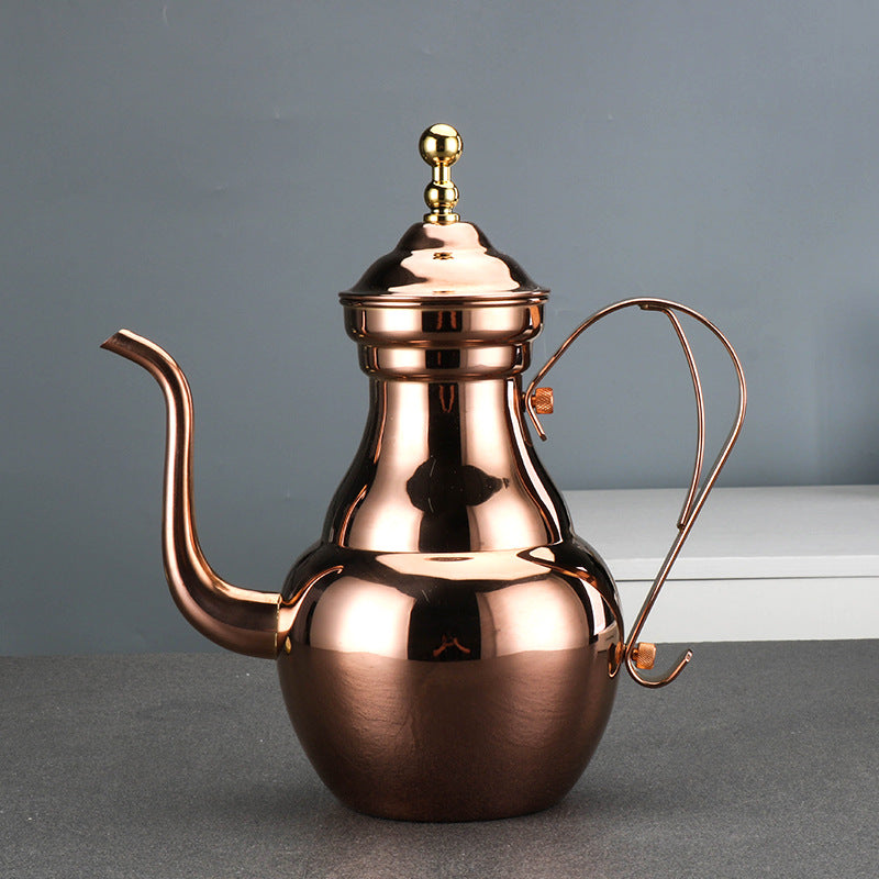 Marokkanische Teekanne 1600ml – Elegant & Mit 24h Hitzeerhaltung Für Tee, Kaffee Oder Saft, In Silber Oder Gold