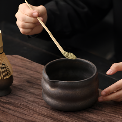 Matcha Set Besen und Löffel