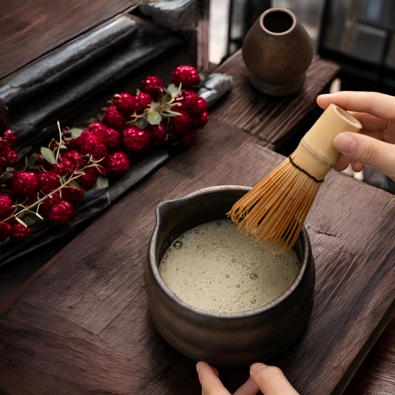 Matcha Set Besen und Löffel