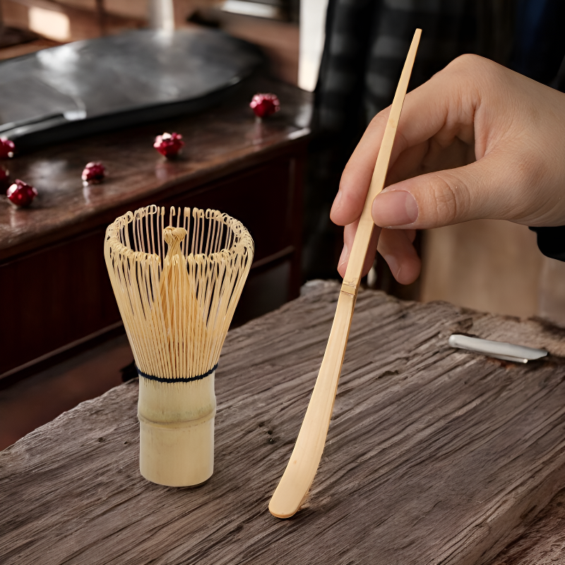 Matcha Set Besen und Löffel