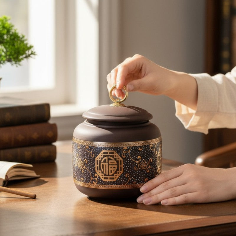 Minimalistische Teedose