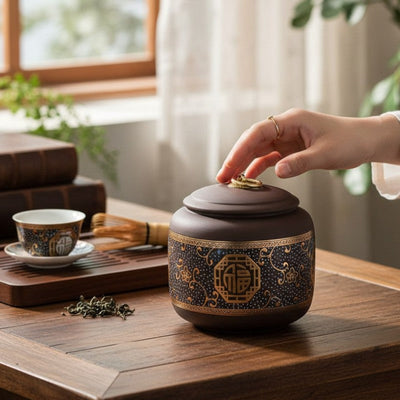 Minimalistische Teedose