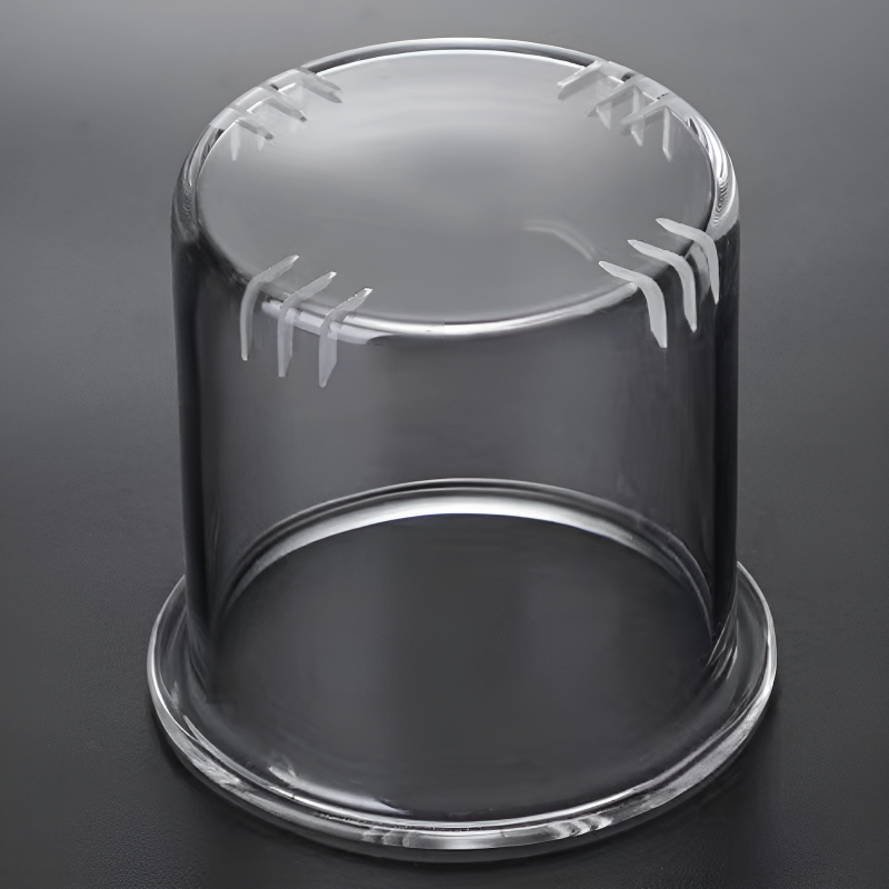 Minimalistische transparente Teekanne
