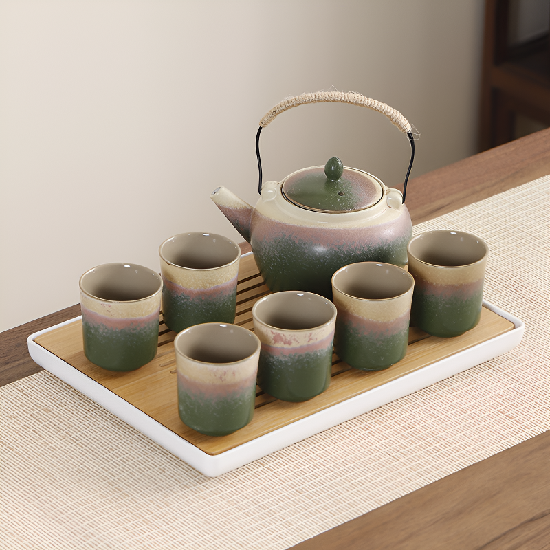 Minimalistisches japanisches Teeservice