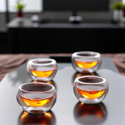 Minimalistisches Teeglas