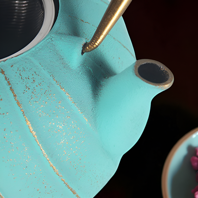 Moderne Gusseisen Teekanne 1,2l