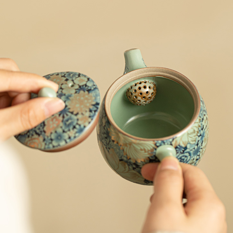 Moderne Keramik Teekanne