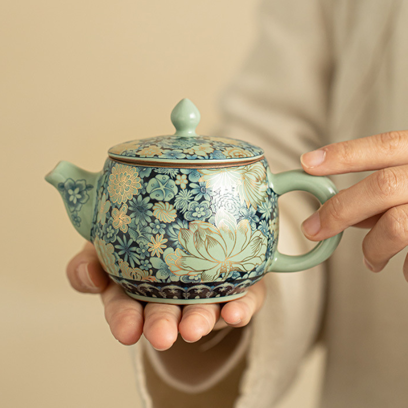 Moderne Keramik Teekanne