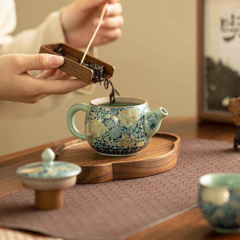 Moderne Keramik Teekanne