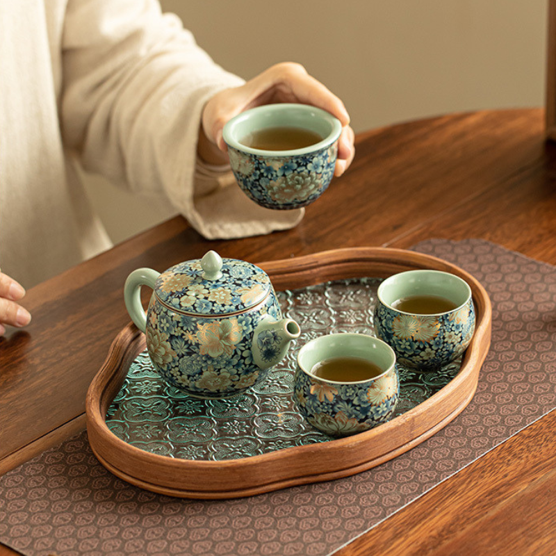 Moderne Keramik Teekanne