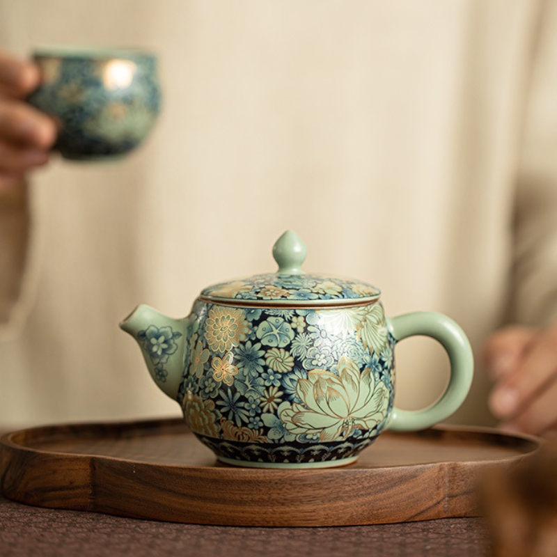 Moderne Keramik Teekanne