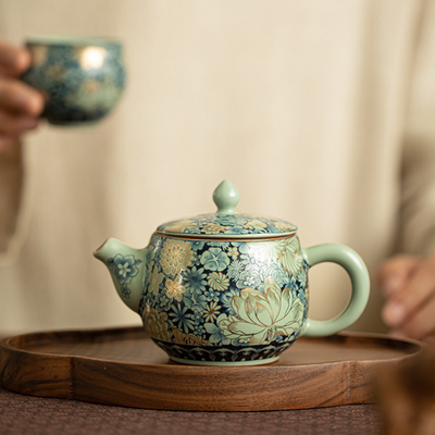 Moderne Keramik Teekanne