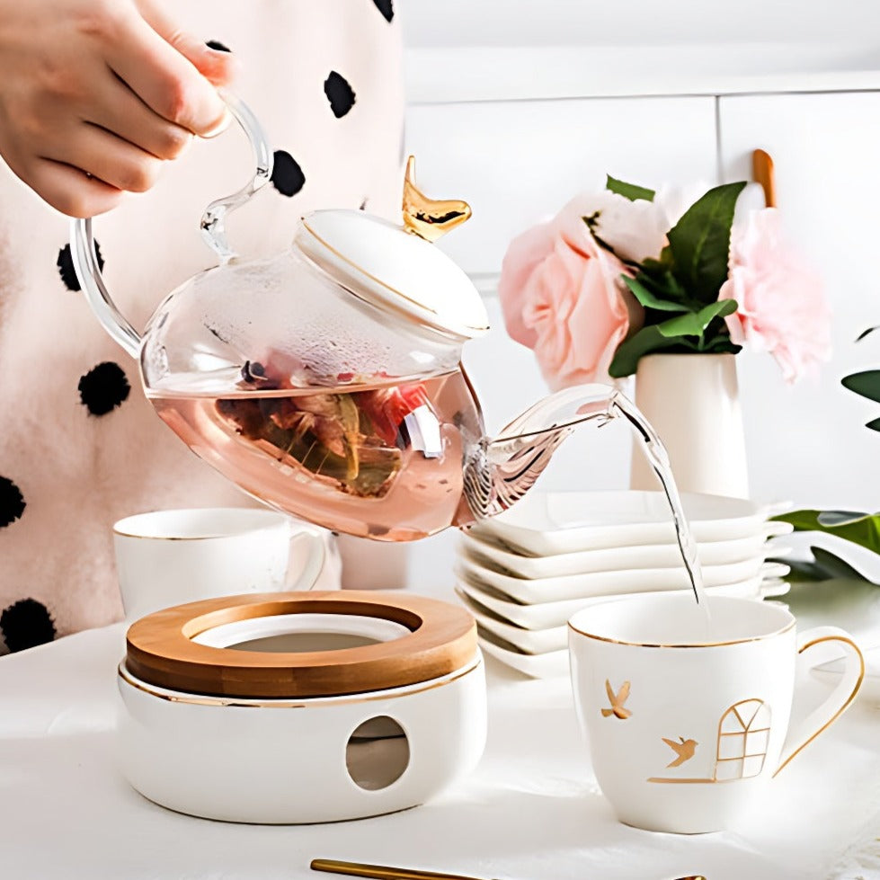 Moderne Teekanne Mit Stövchen