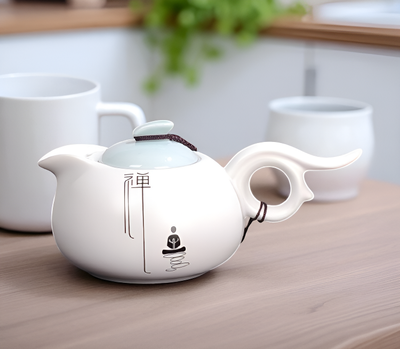 Originelle Porzellan Teekanne