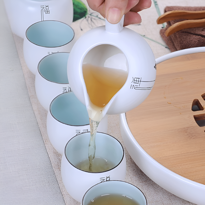 Originelle Porzellan Teekanne