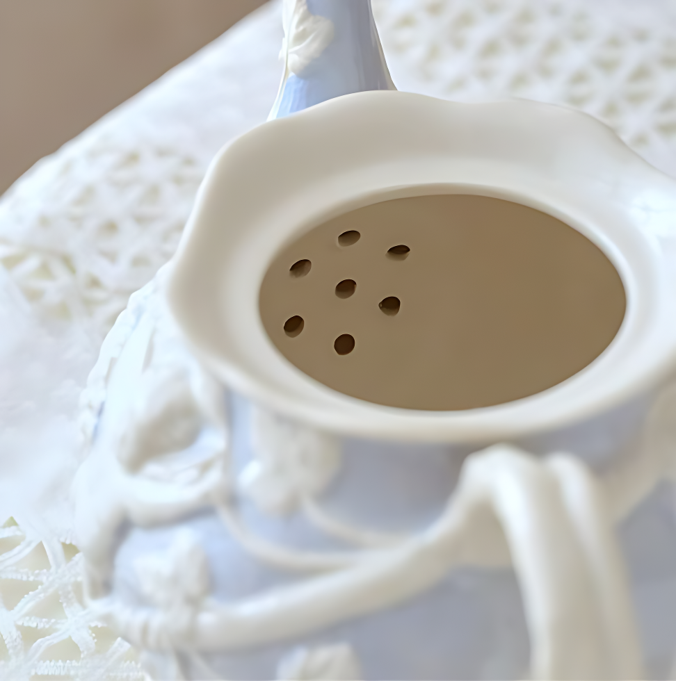 Porzellan Teekanne Rosa