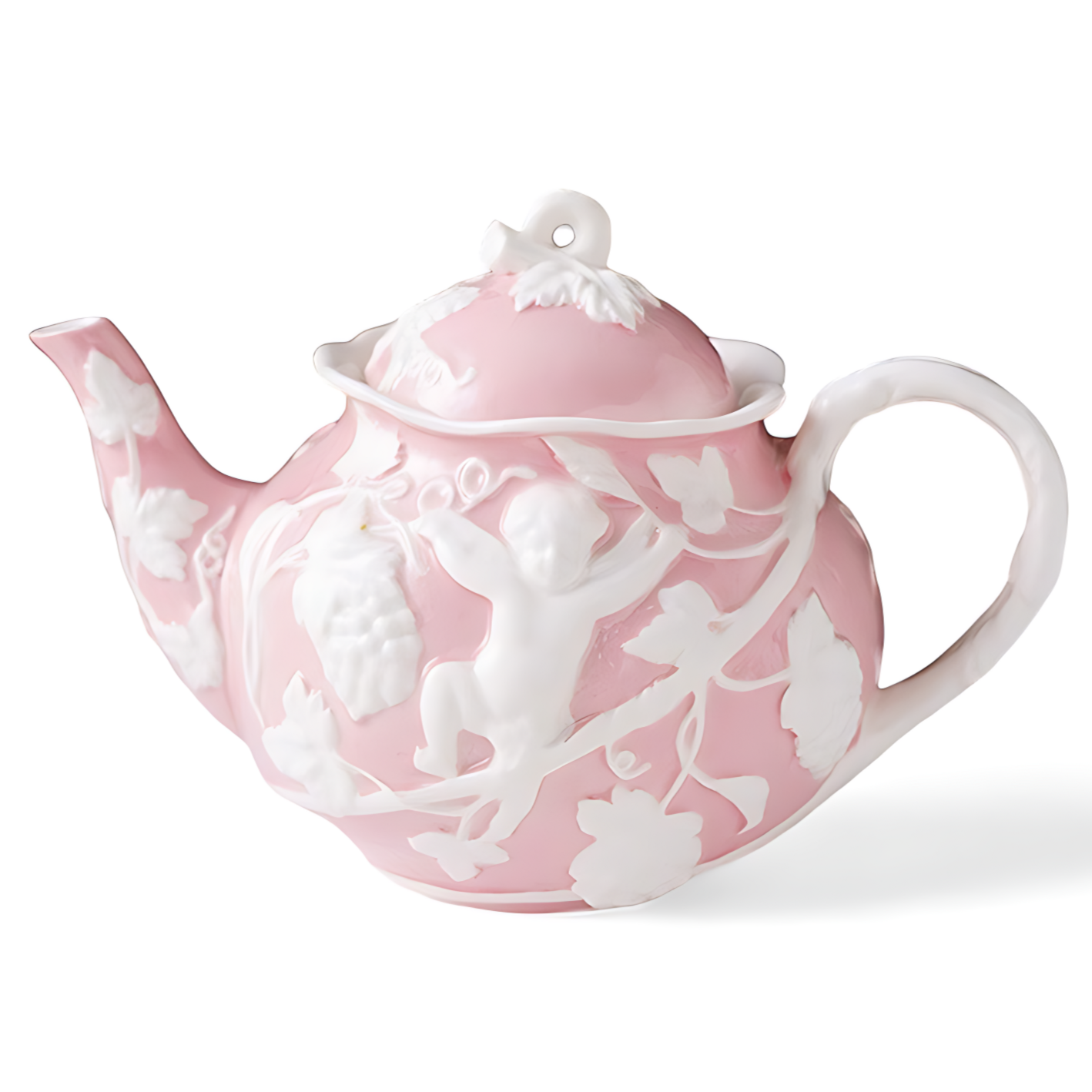 Porzellan Teekanne Rosa