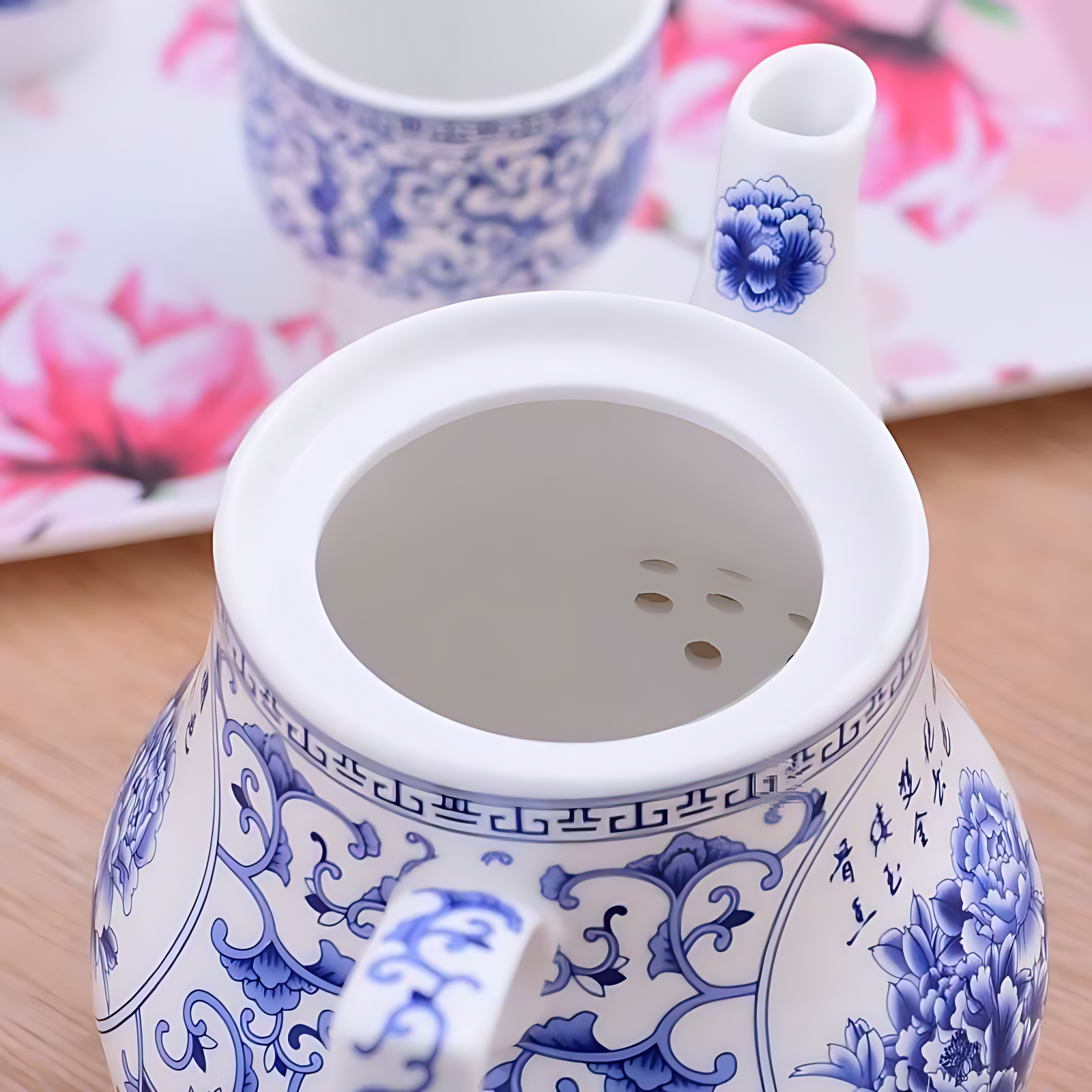 Porzellan Teekannen Groß