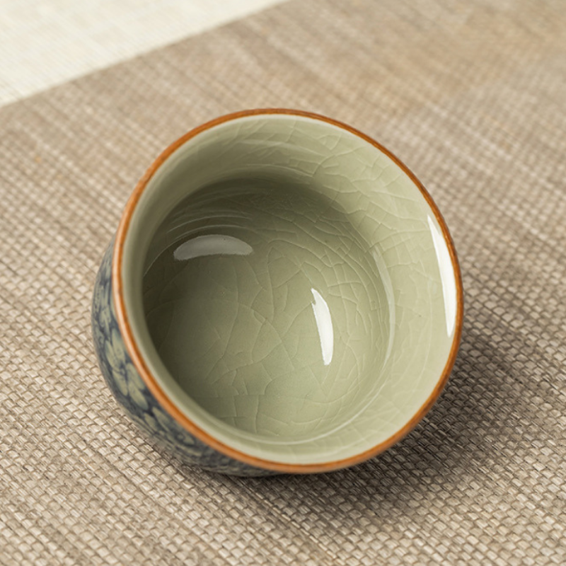 Quadratische Porzellan Teekanne