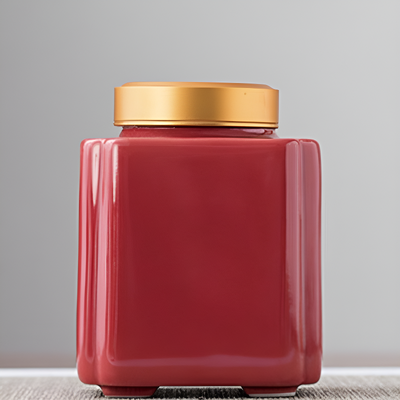 Rote Teedose