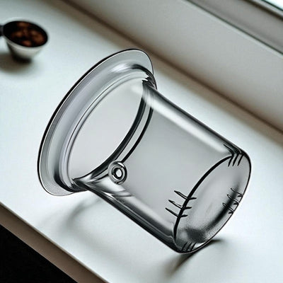 Schöne Glas Teekanne