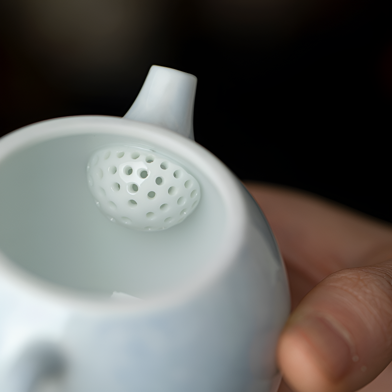 Schöne Porzellan Teekanne