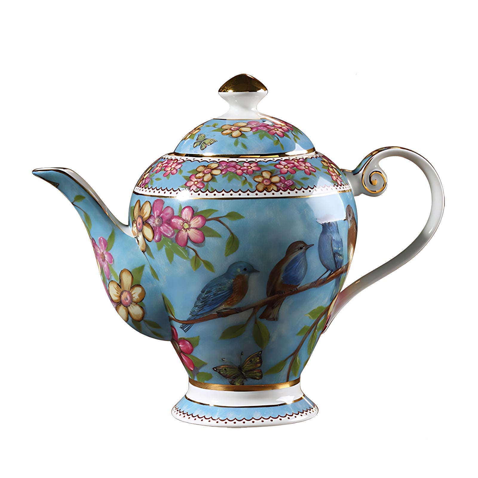 Schöne Teekanne Porzellan