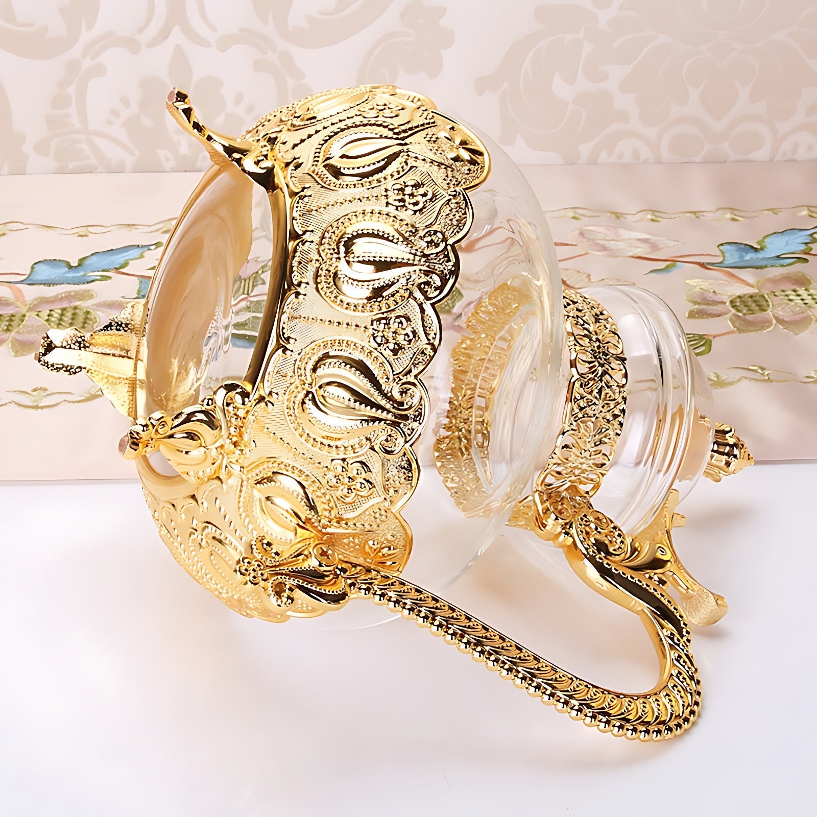 Schöne Teekannen Glas