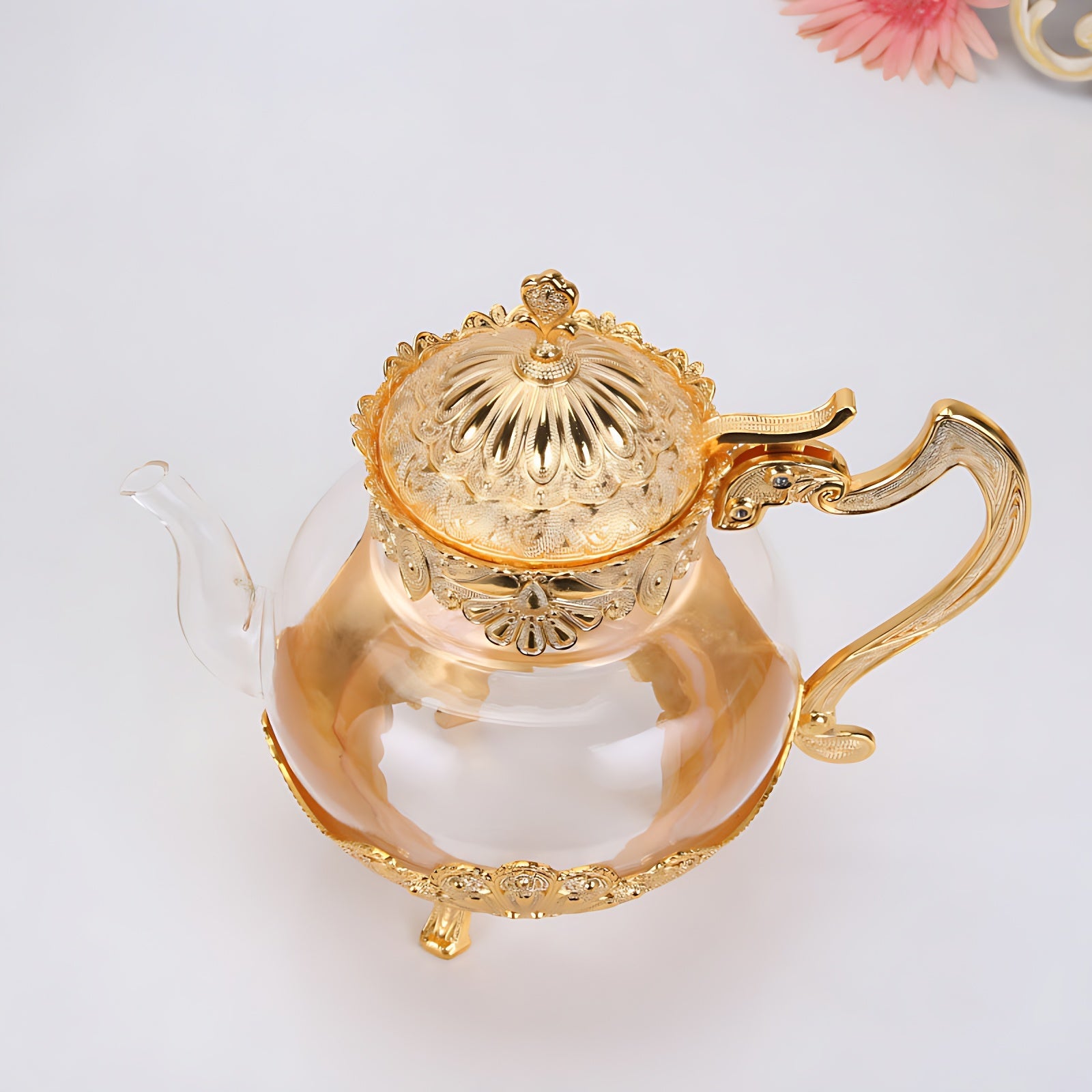 Schöne Teekannen Glas