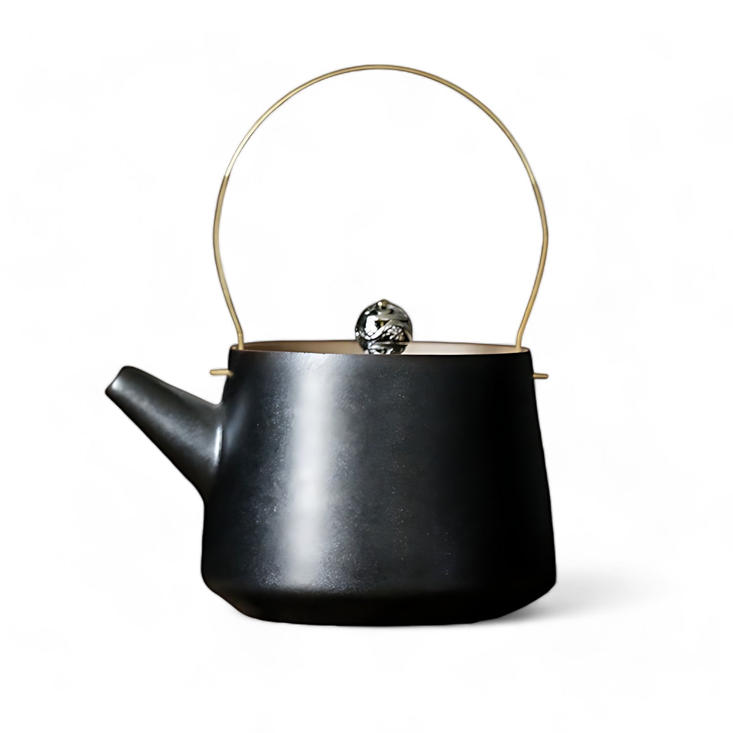 Schwarze Japanische Teekanne