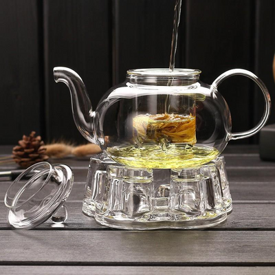 Set Teekanne Glas Tasse