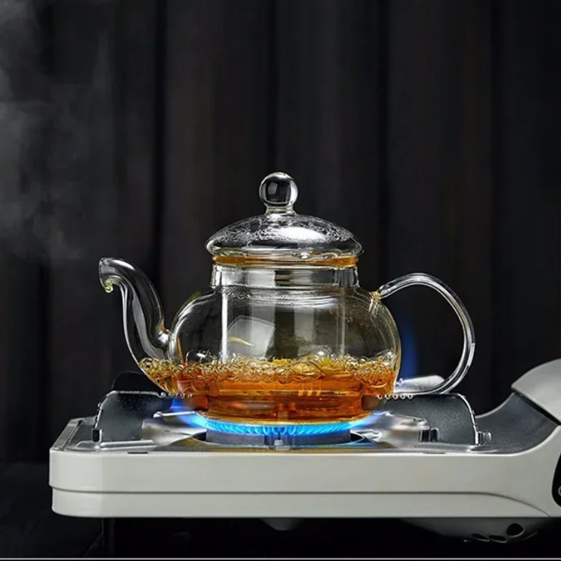 Set Teekanne Glas Tasse