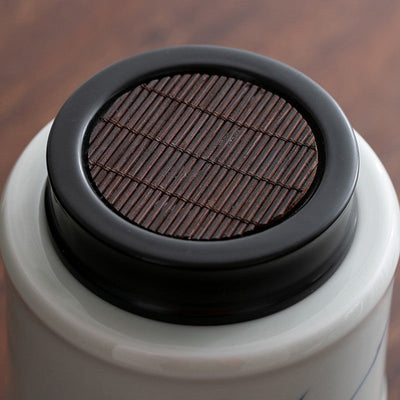 Teedose mit Bambusmuster