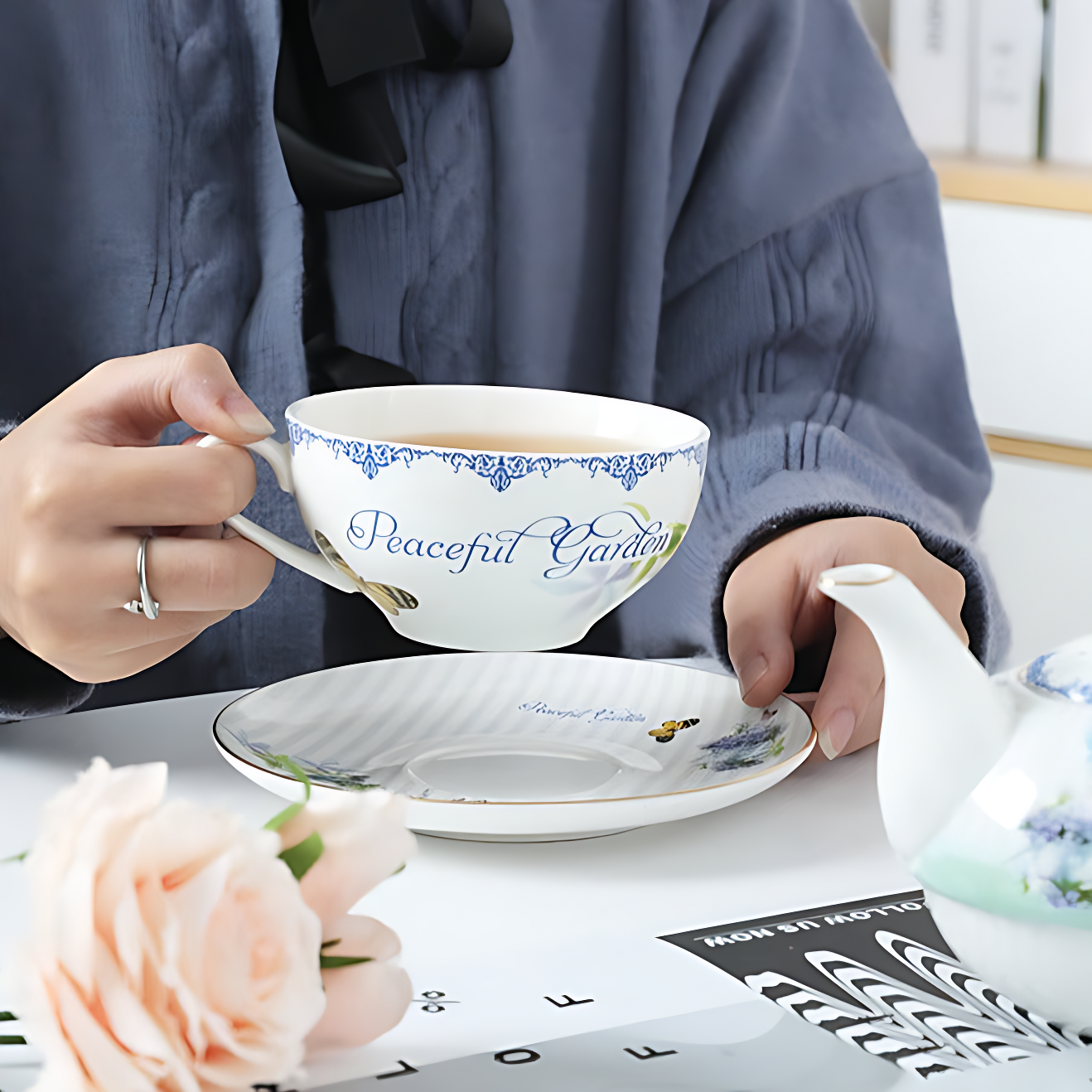 Teekännchen Mit Tasse