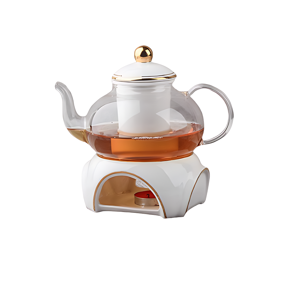 Teekann Glas Mit Stövchen