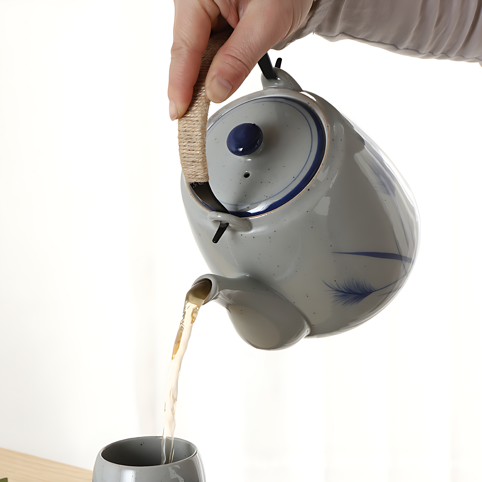 Teekanne 1 5 Liter Grau