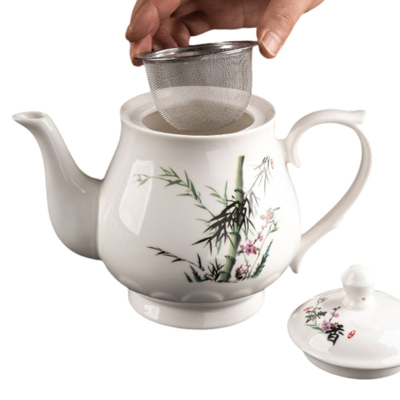 Teekanne 1 Liter Porzellan